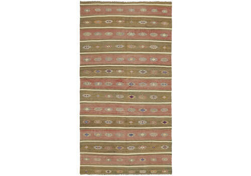 Handmade Multicolor Oriental Kilim Rug 167 Cm X 305 Cm