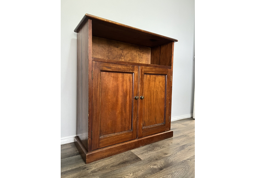 Antique? Mahogany Georgian Style Sideboard Cupboard Cabinet Book Case Shelving