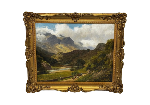 Oil Painting Afternoon Borrowdale Landscape Lake District Stephen Enoch Hogley