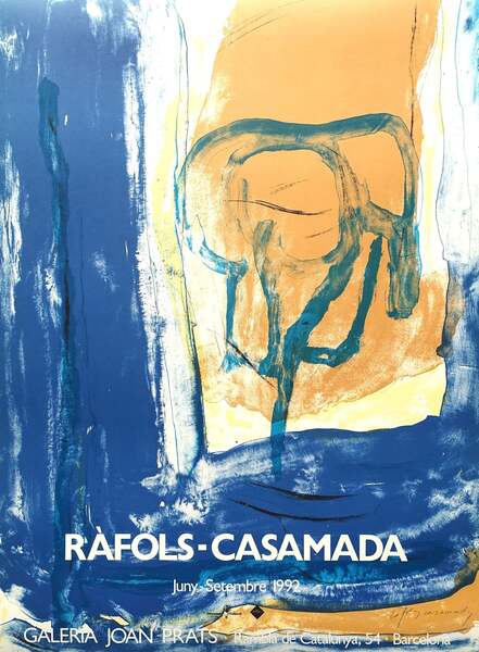 1992 Ràfols Casamada Spanish Exhibition Poster Original Vintage Poster ...