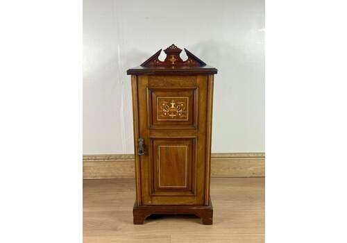 Antique Edwardian Inlaid Bedside Cupboard