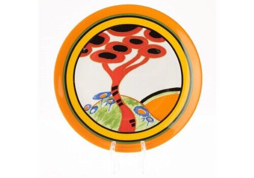 Limited Edition Clarice Cliff Bizarre Series “Red Tree” Porcelain Plate By Wedgwood