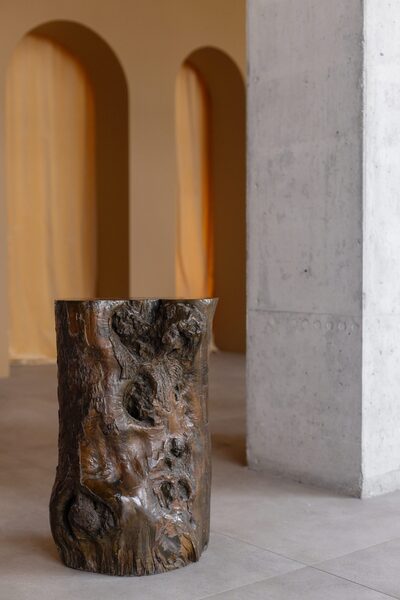 Solid Wood Side Table \ Pedestal photo furniture