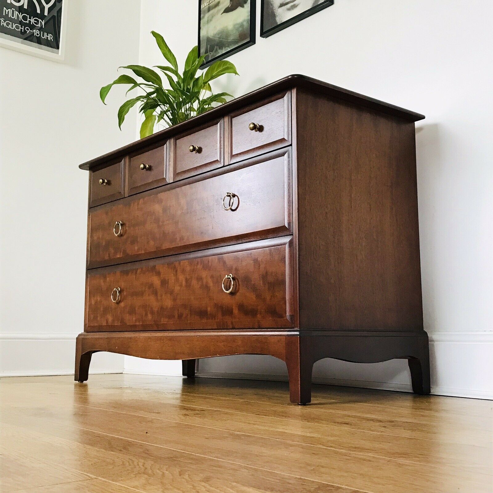 On Hold Vintage Classic Stag Minstrel Mahogany Chest Of Six