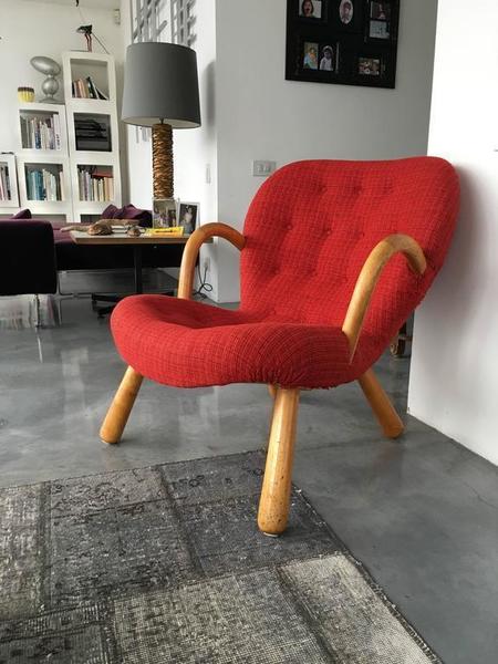1940s Norwegian Upcycled Red Armchair By Philip Arctander Vinterior