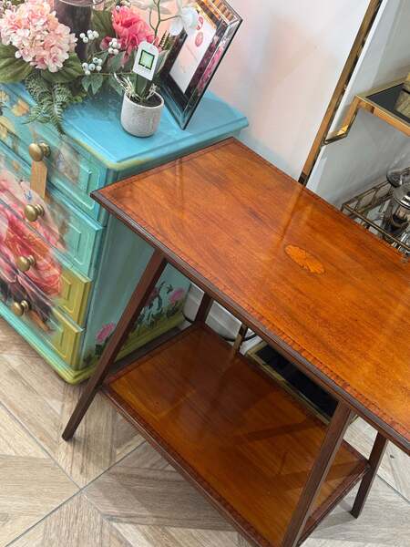 Edwardian Inlaid Occasional Table photo furniture