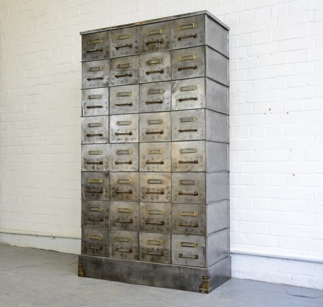 Early Strafor Industrial Drawer Cabinet Circa 1920 Strafor