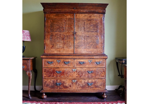 18th Century Walnut Press Cupboard