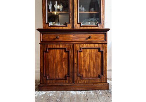 English Flame Mahogany Glazed Buffett.