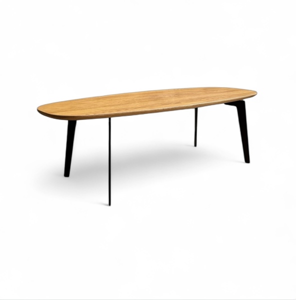 Modern Solid Oak And Steel ‘Join’ Coffee Table By Piet Hein For Fritz Hansen photo furniture