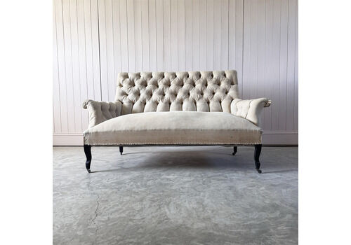French Button Backed Sofa, 19th Century