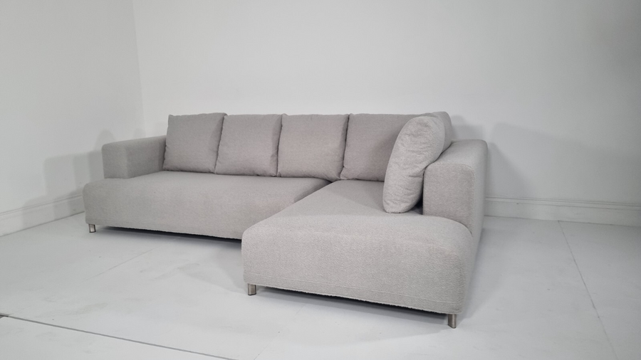 Ligne Roset Opium L Shape In Luxuriously Soft Boucle Fabric In Ex. Con. photo for sale