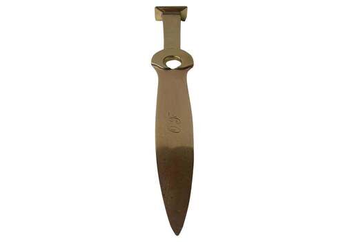 Scandinavian Art Deco Letter Opener In Brass, 1930s