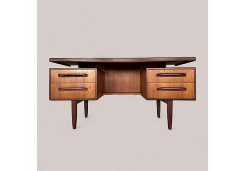 Mid Century Vintage G Plan Fresco Floating Top Teak Desk / Dressing Table