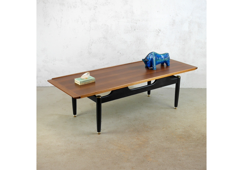 Mid Century Vintage Long G Plan Librenza Tola Coffee Table Black Walnut #102796