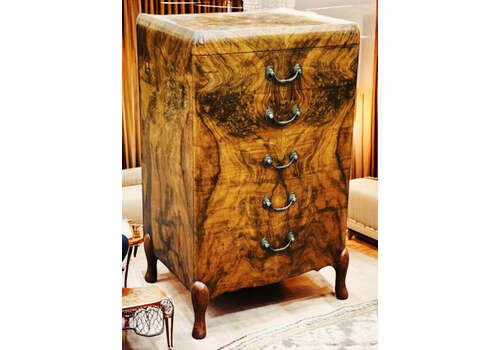 Art Deco Walnut Chest Of Drawers.Maurice Adams Of London W1. Amazing Quality.