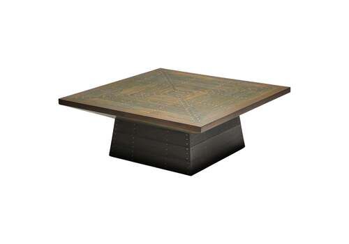 Bossche School Olive Green Square Coffee Table, Dom Hans Van Der Laan, 1980s