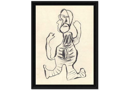 Wonderful Cubist/Art Brut Style Dutch Lithograph By Karel Appel