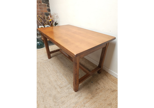 Antique French Oak Dining Table Solid Wood Rustic Farmhouse Style  Delivery