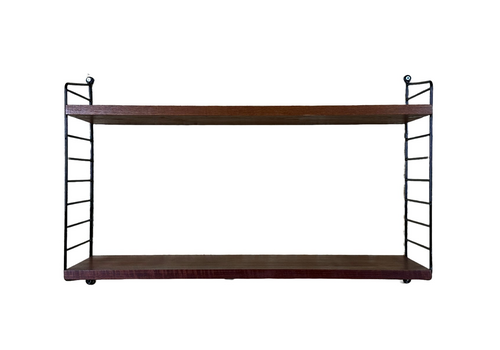 60s 70s Teak String Shelf Module By Kajsa & Nils "Nisse" Strinning Sweden 60s