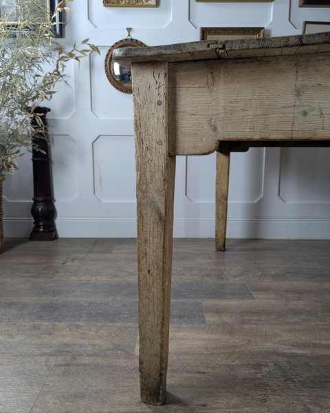 Victorian Rustic Pine Farmhouse Table   Seats Six photo Furniture