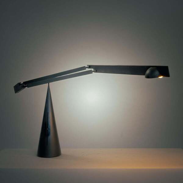 Black Pivoting Table Lamp Model Tabla, By Marco Colombo & Mario Barbaglia, 1992 photo for sale