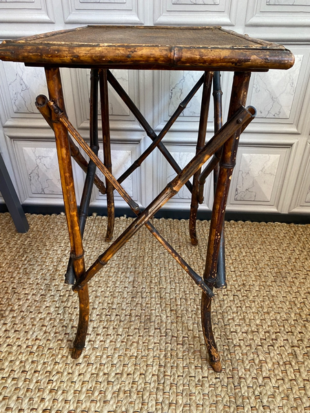 Bamboo Side Table Late Victorian/Early Edwardian photo furniture