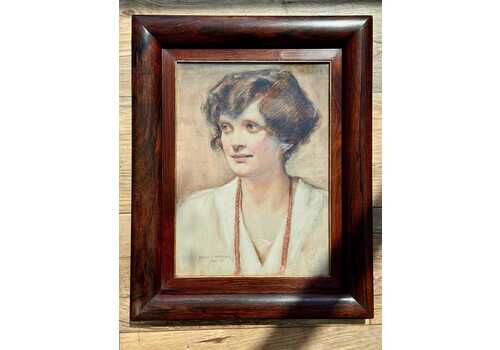 Hamish Paterson Watercolour Of A Beautiful Young Woman Dated And Signed 1920