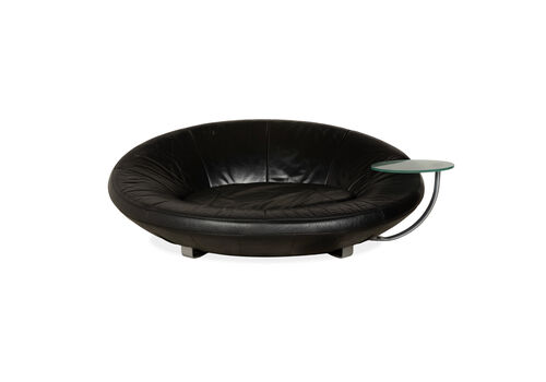 De Sede Ds 152 Leather Two Seater Black Sofa