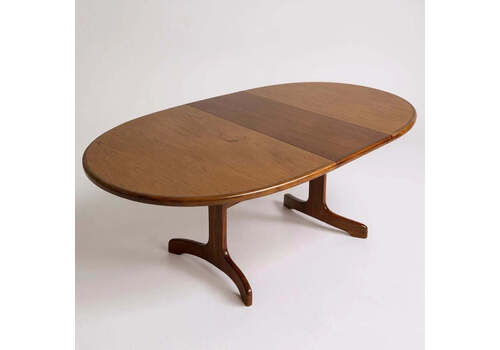 Mid Century Modern G Plan Oval Extendable Dining Table