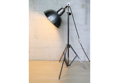 Table Lamp Floor Lamp Vintage Converted Photo Studio Lamp Aluminium Working