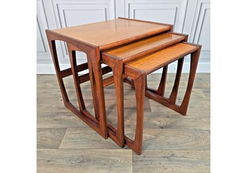Retro Vintage Nest Of Three G Plan Quadrill Side Teak Tables Ib Kofod Larsen ?