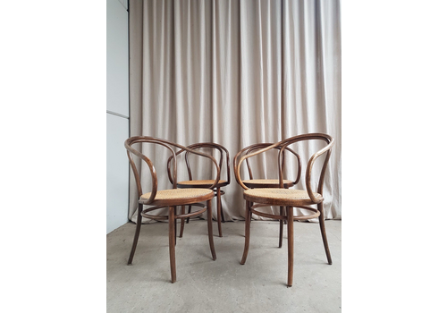 Vtg Mid Century Set Of 4 Zpm Radomsko Thonet Vienna Dining Chairs Retro R902