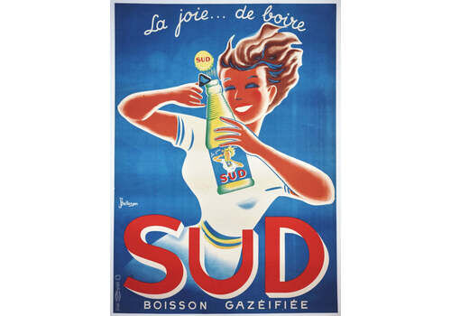 Sud Boisson Gazeifiee" Original Vintage Poster"