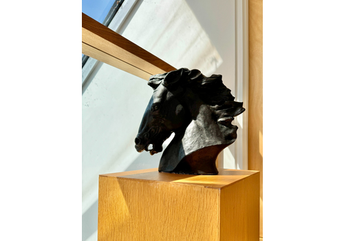 J. Spratt "Flaming Mane" Horse Head Sculpture Austin Productions 1978