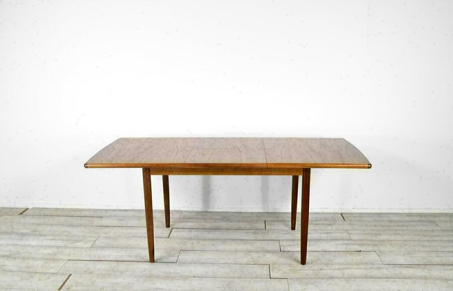 Midcentury Meredew Extending Teak Table Vintage Modern Retro Danish Style photo furniture