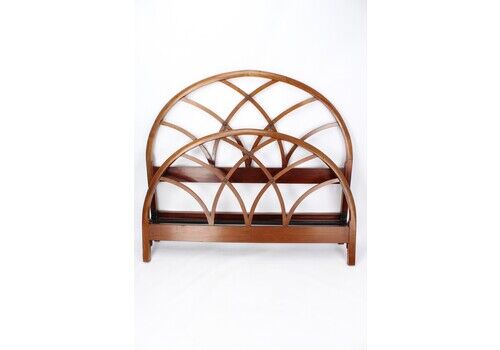 Heals Style Art Deco Mahogany Double Bed