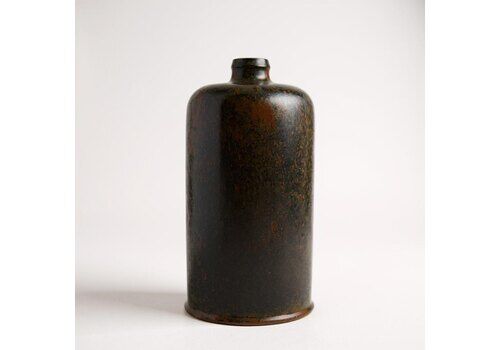 Vase   Ceramic   Saxbo   Model 216   Nathalie Krebs   Orange / Brownish Colors   Approx. 1940