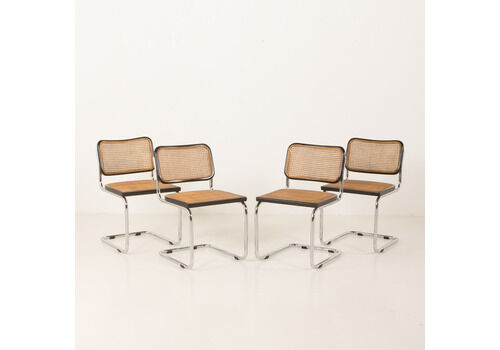 Italian Vintage Cesca Chairs, Set Of 4, 1970s.