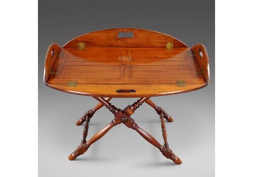 A Butlers Tray On Low Folding Stand