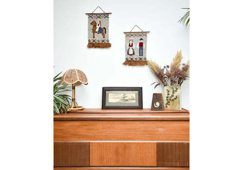 Norwegian Wool Tapestry Wall Hangings (Pair)