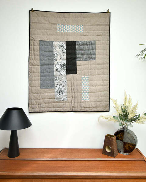 Handmade Recycled Material Patchwork Wall Hanging photo furniture