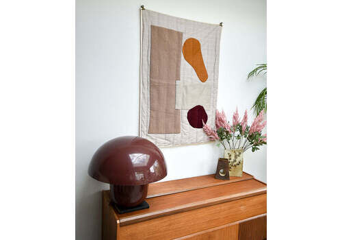 Handmade Recycled Material Patchwork Wall Hanging