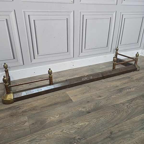 Antique Extending Fireplace Fender Kerb Hearth Fire Side Art Nouveau Influence photo furniture