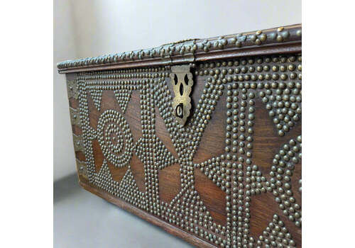 Antique Zanzibar Chest Made Of Rosewood Circa 1890