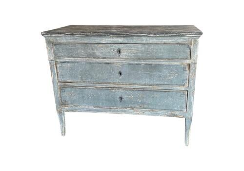 19th Century Italian Painted Neoclassical Commode / Chest Of Drawers