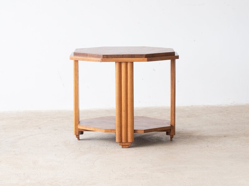 Octagonal Teak Side Table, Mid 20th Century photo furniture
