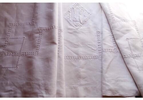 Beautiful Vintage French Pure Linen Sheet