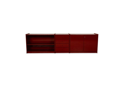 B&B Italia Olinto Wooden Sideboard Red