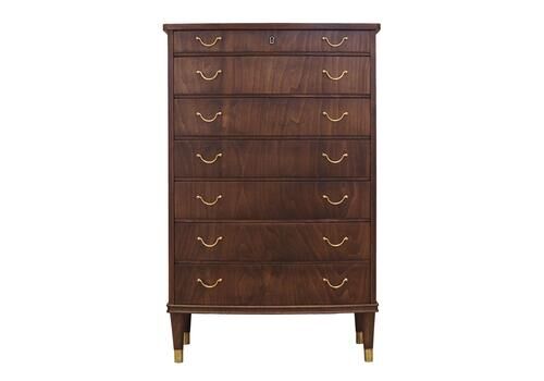 Walnut Chest Of Drawers, Danish Design, 1960s, Production: Denmark